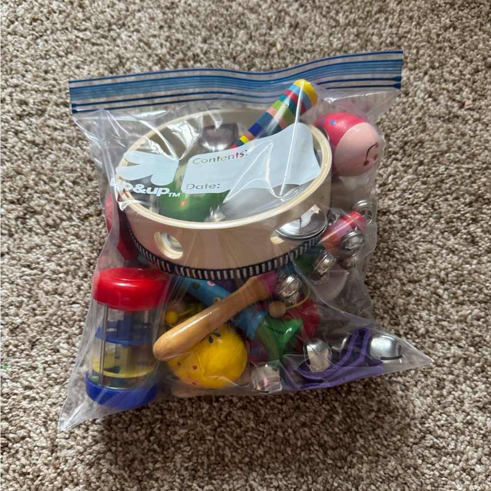 Assorted Kids Musical Toy Set - Colorful Percussion & Rattles